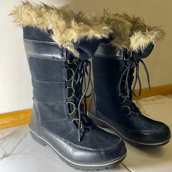 Faux Fur Winter Boots | Furry Warm Boots - Picture 4 of 4
